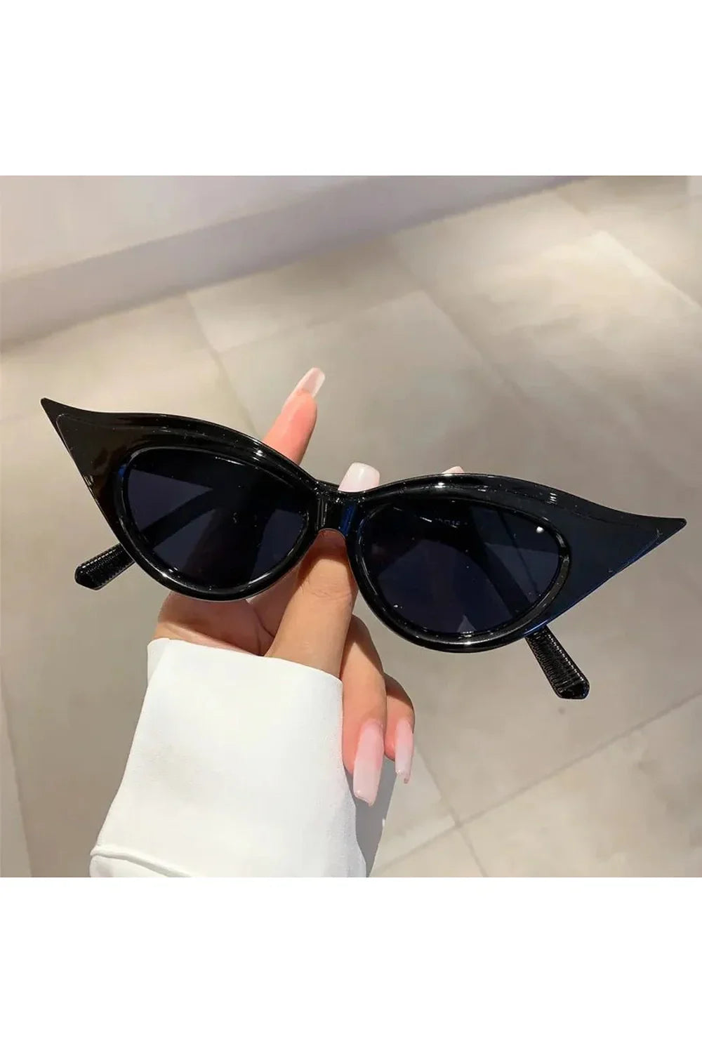 Lunettes de soleil rétro œil de chat tendance
