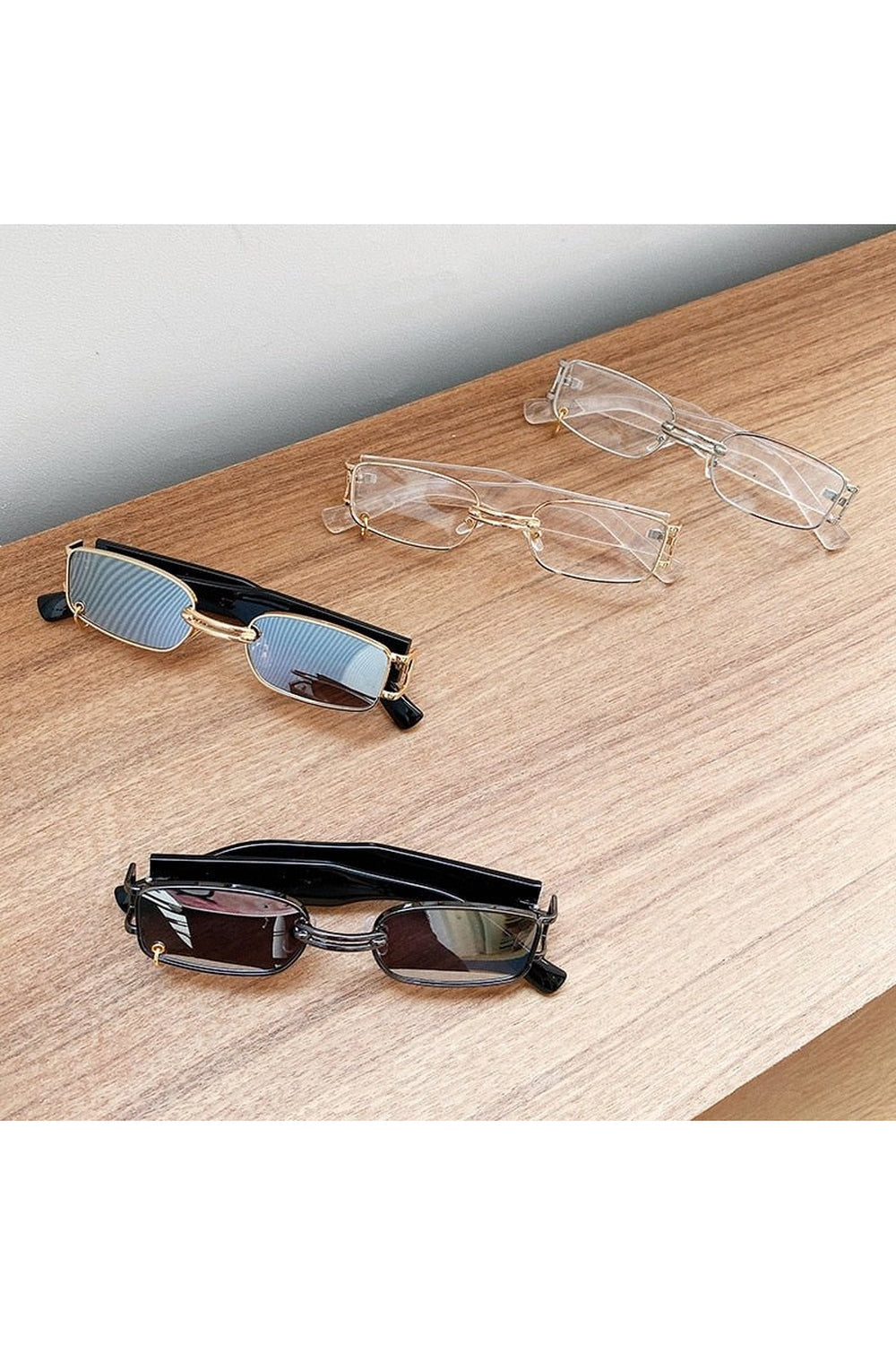 Lunettes de soleil de style rétro de luxe