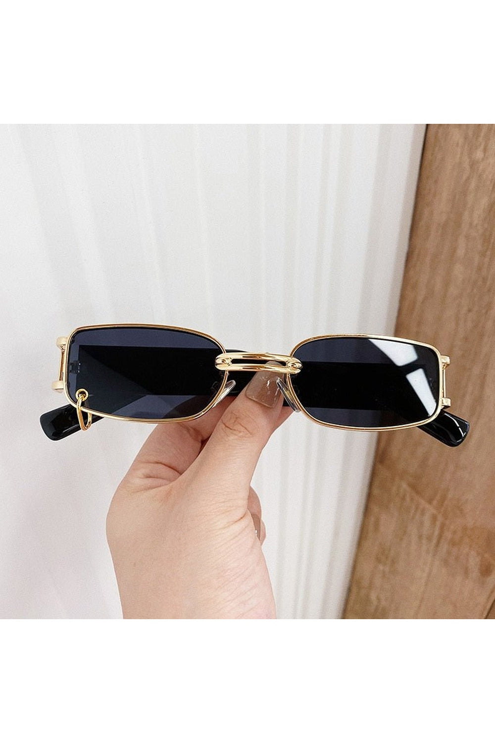 Lunettes de soleil de style rétro de luxe