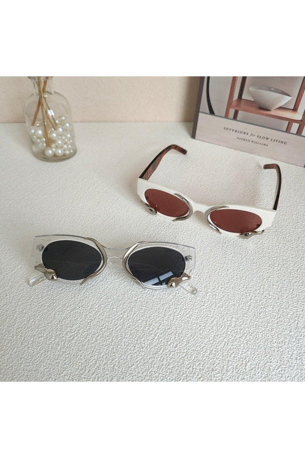 Lunettes de soleil rétro punk serpent