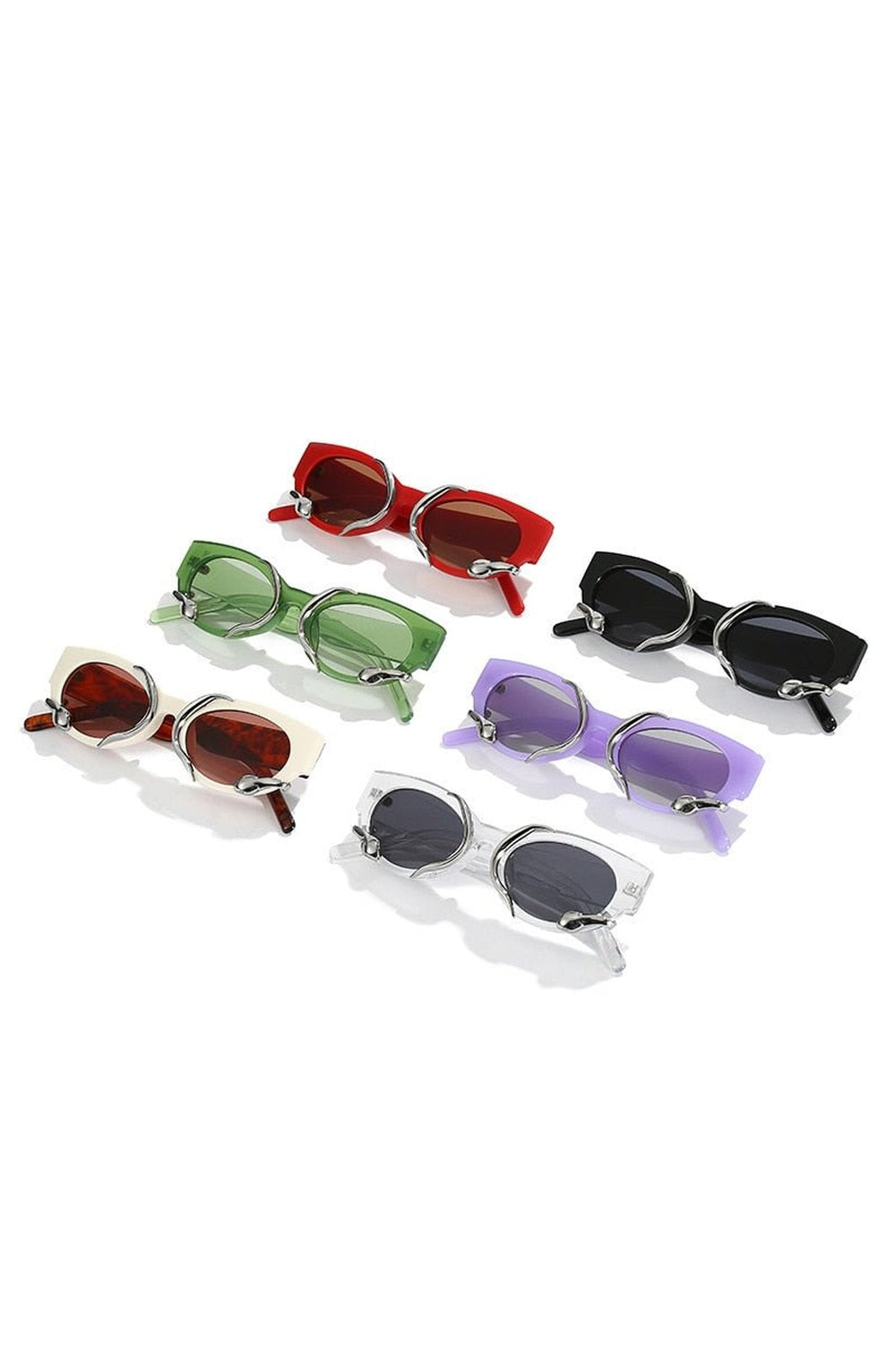 Lunettes de soleil rétro punk serpent
