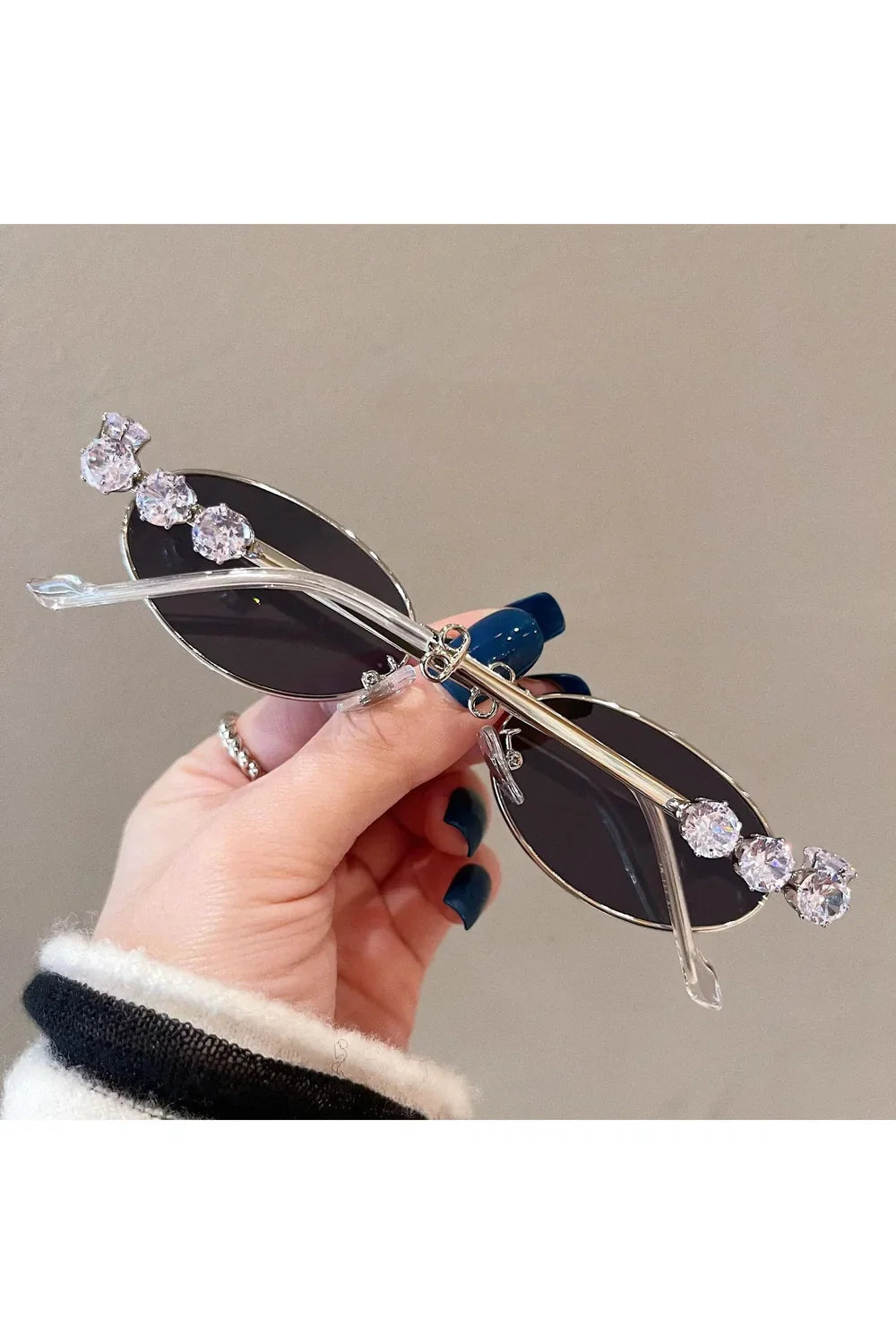 Lunettes de soleil à strass
