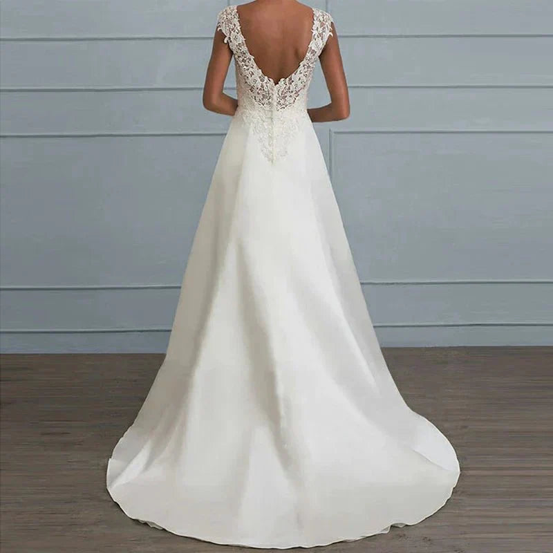 Robe de Mariée en Dentelle pour Femmes