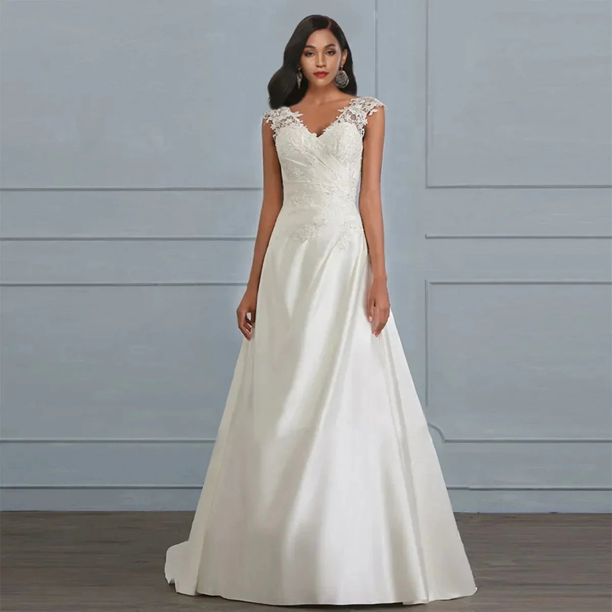 Robe de Mariée en Dentelle pour Femmes