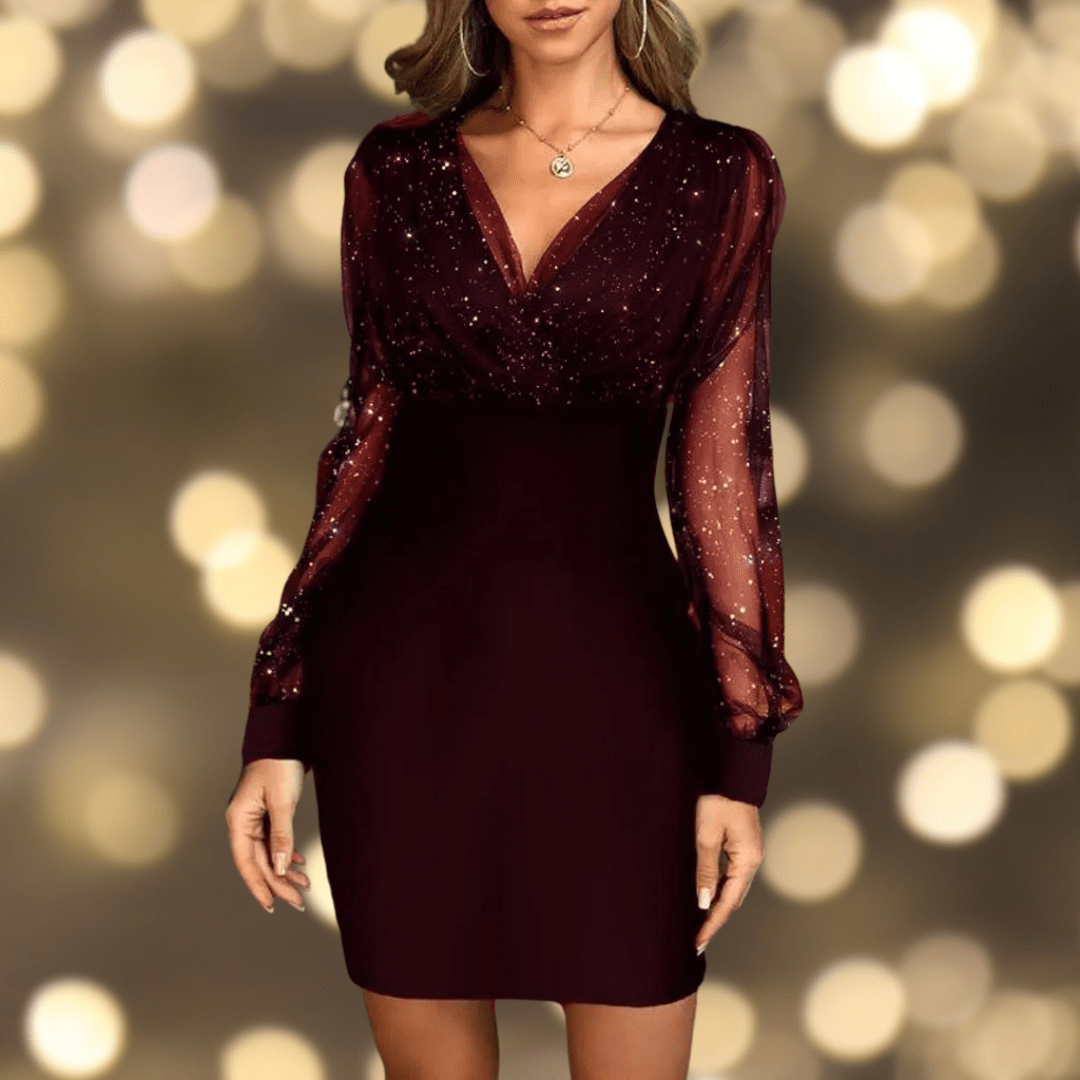 Robe de Soirée Chic avec Paillettes pour Femmes
