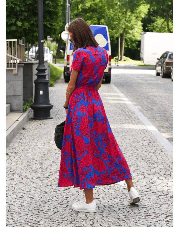 Robe d'Été Chic à Imprimé Floral pour Femmes