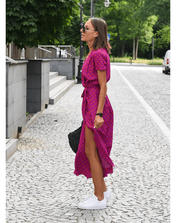Robe d'Été Chic à Imprimé Floral pour Femmes