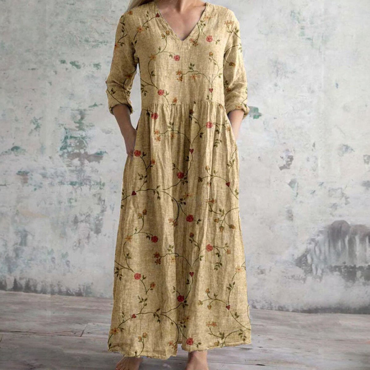 Robe Florale Élégante pour Femmes