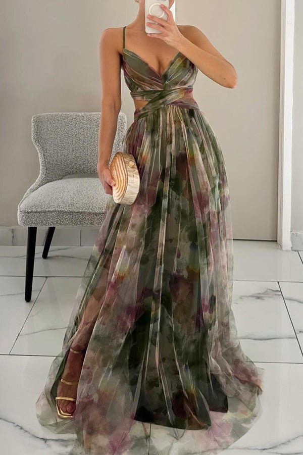 Robe Maxi Chic à Imprimé Floral pour Femmes
