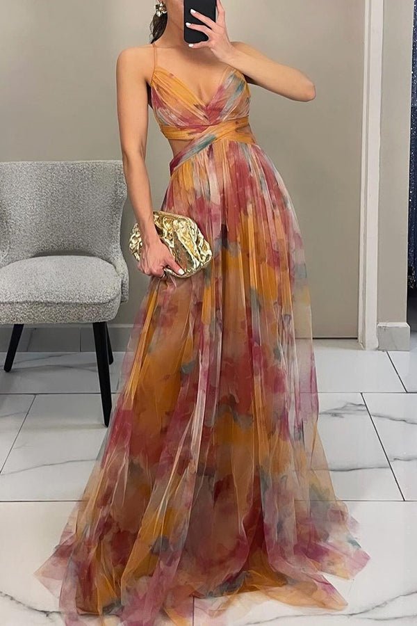 Robe Maxi Chic à Imprimé Floral pour Femmes