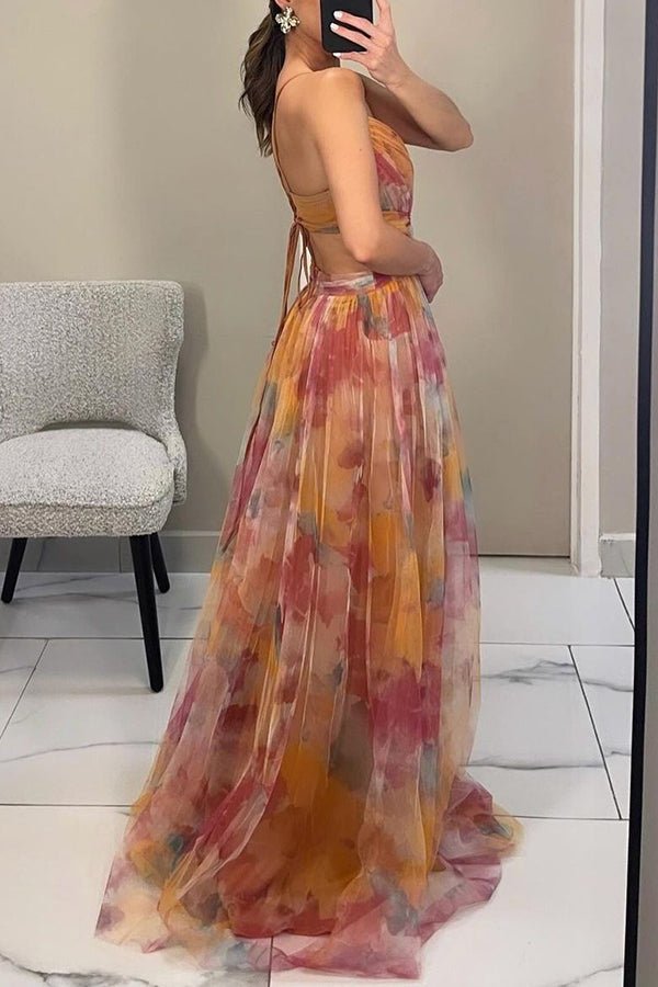 Robe Maxi Chic à Imprimé Floral pour Femmes