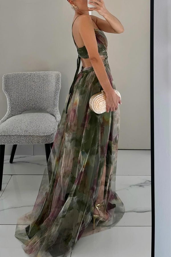 Robe Maxi Chic à Imprimé Floral pour Femmes