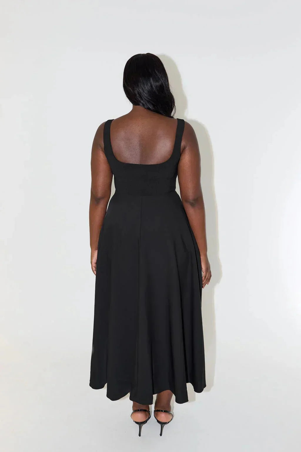 Robe Midi à Taille Haute pour Femmes