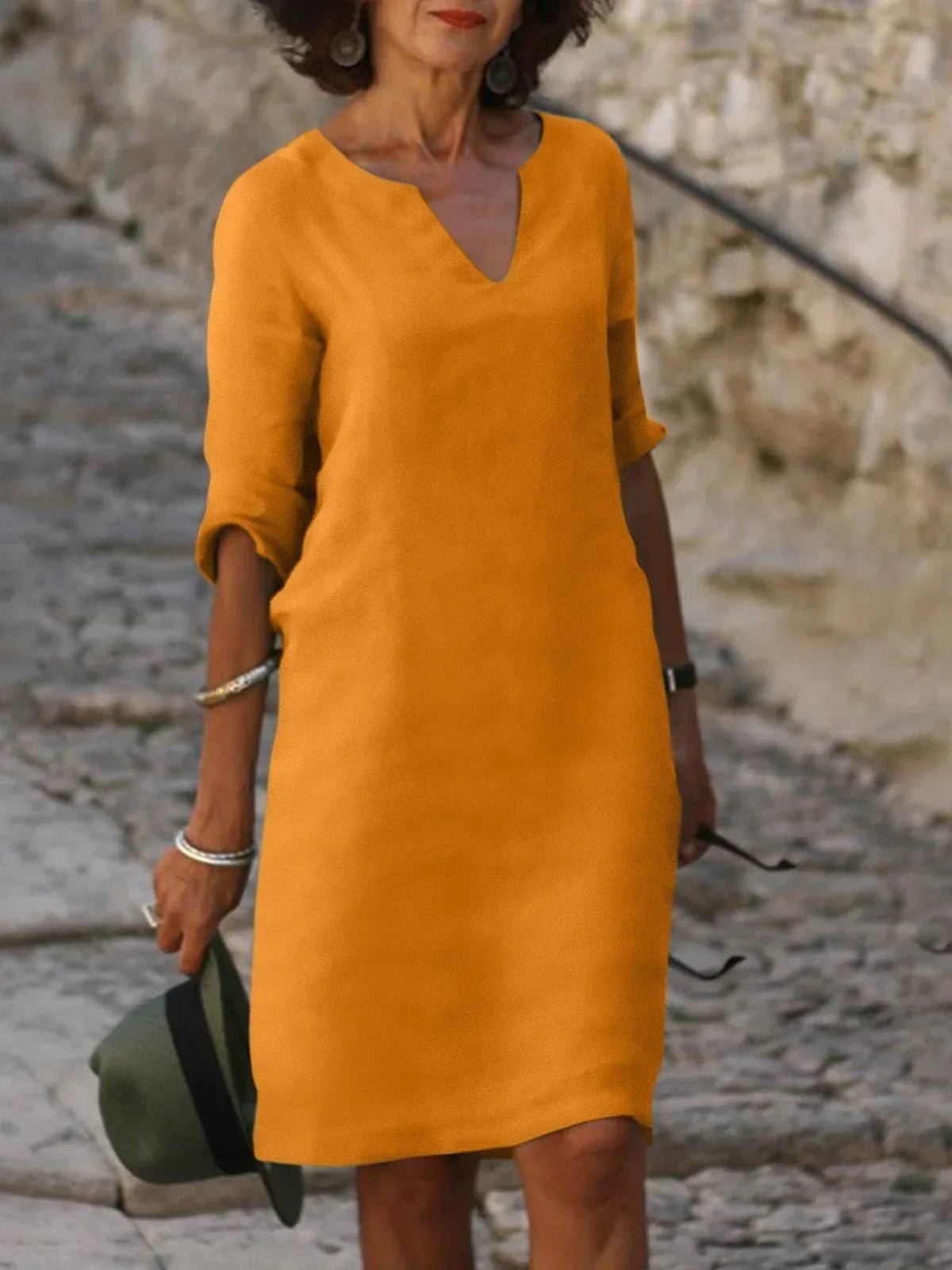 Robe Séduisante en Coton Mélangé pour Femmes