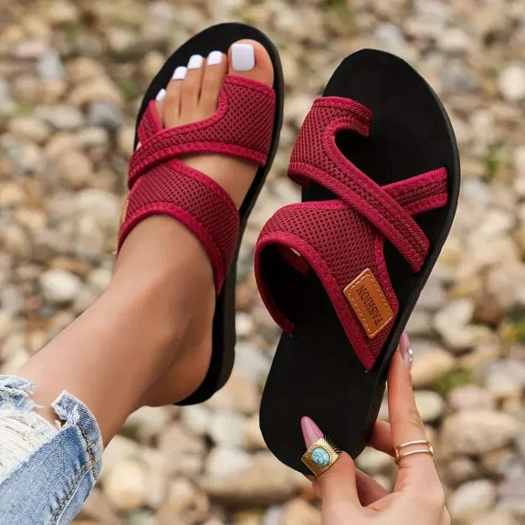 Sandales Confortables à Tête Ronde pour Femmes