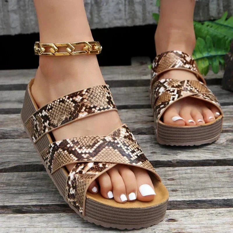 Sandales Confortables en Cuir Ergonomiques pour Femmes