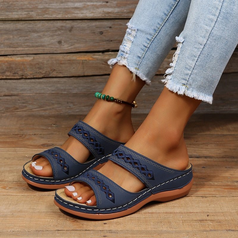 Sandales Confortables en PU pour Femmes