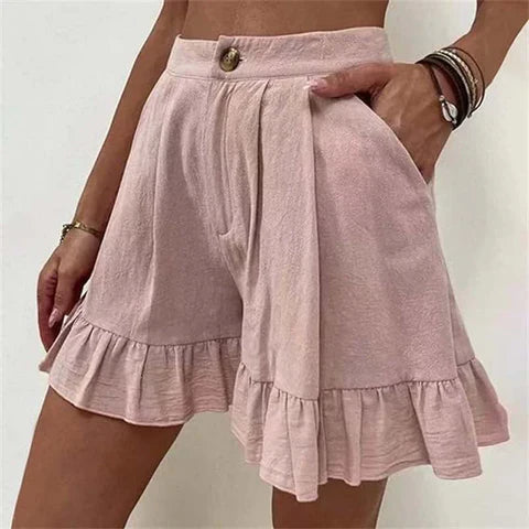 Shorts Femme Plissés Élégants