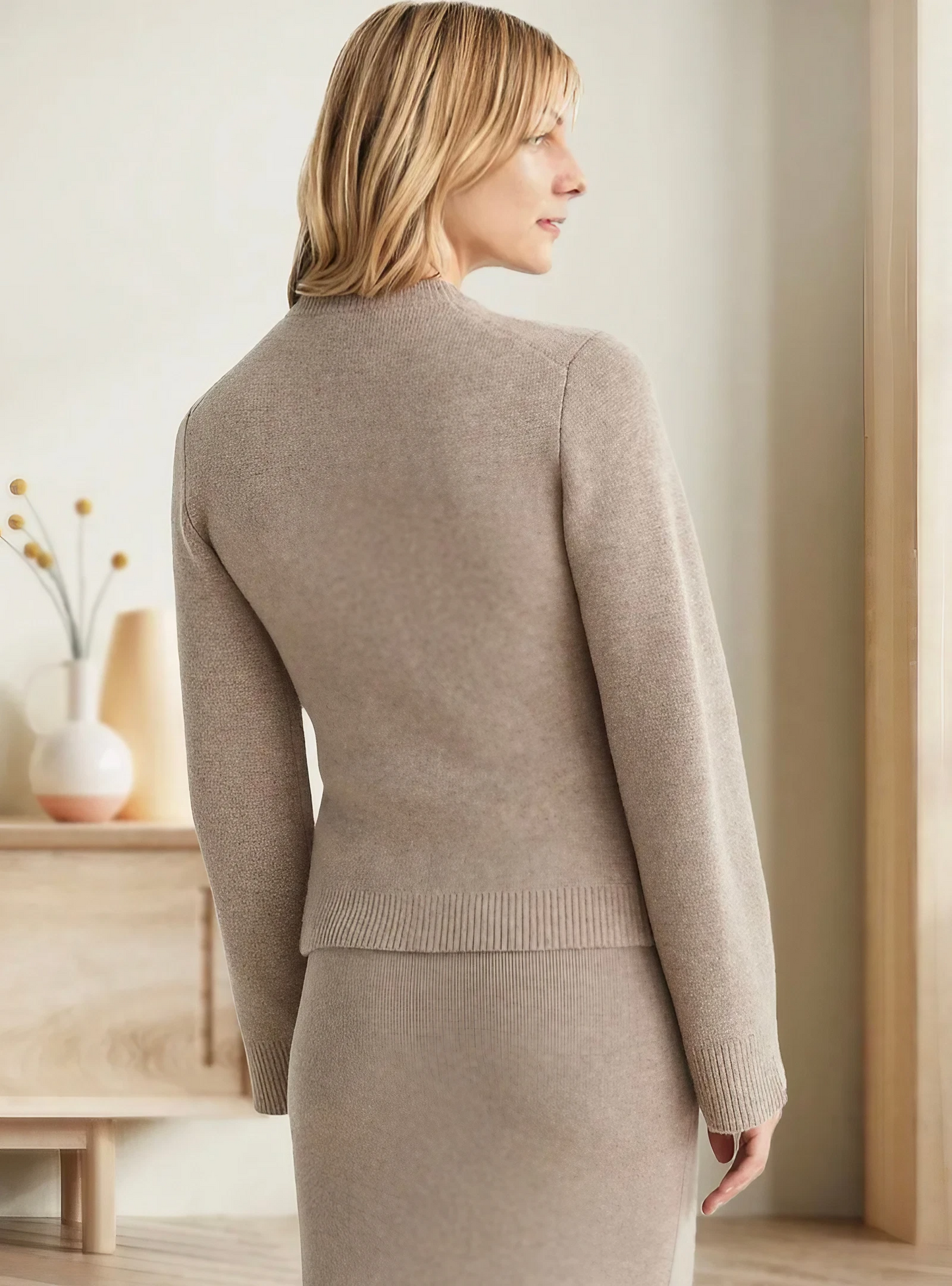 Veste en tricot avec boutons - élégance et confort pour toute occasion