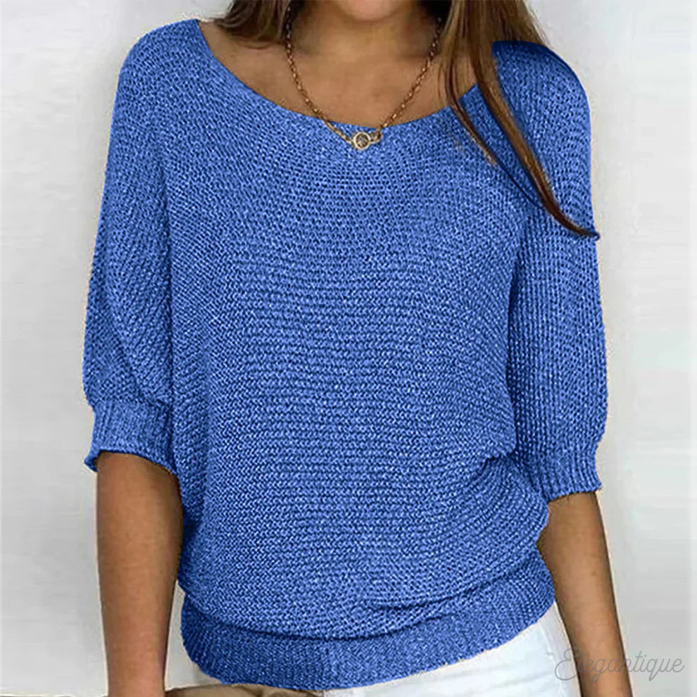 Top en tricot détendu