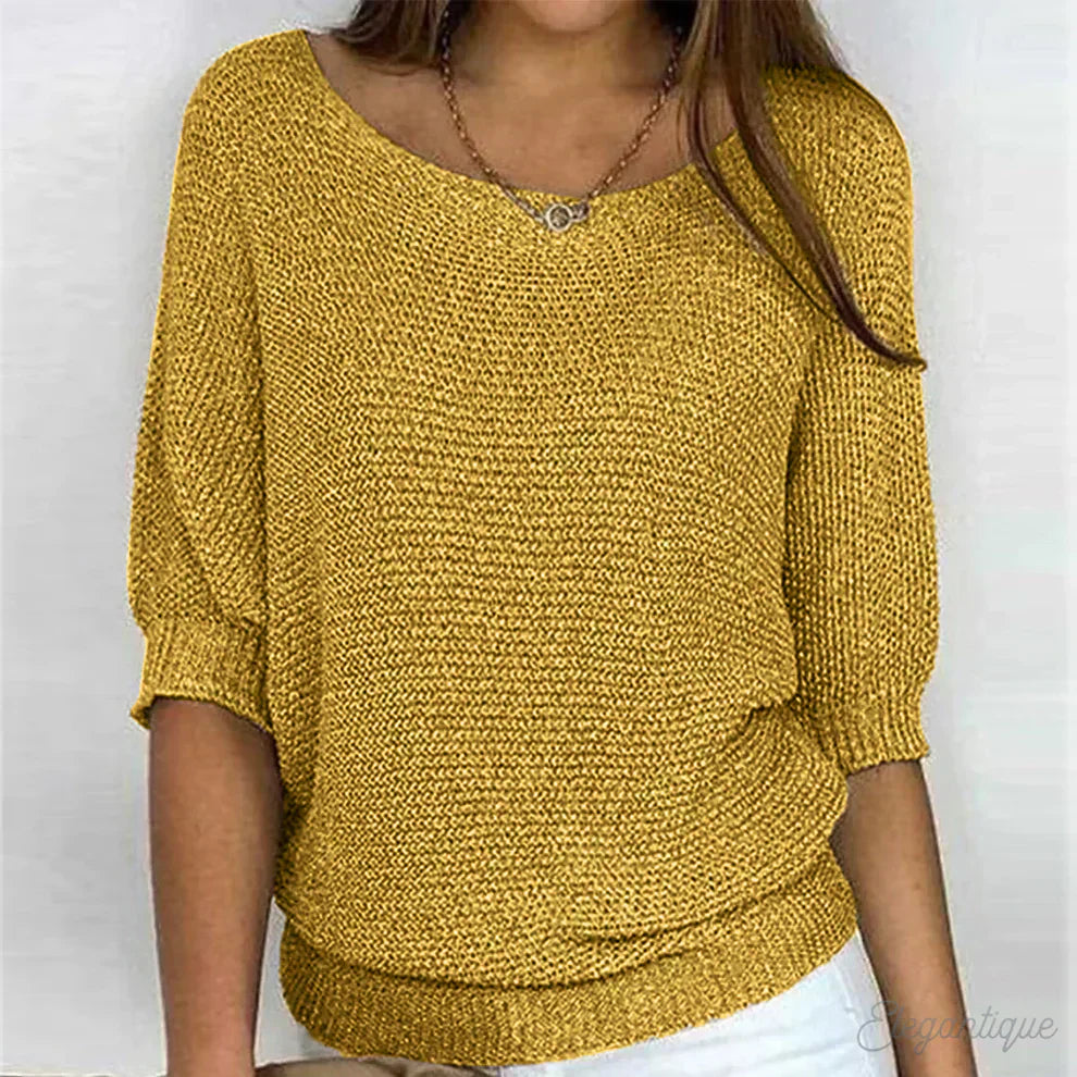 Top en tricot détendu