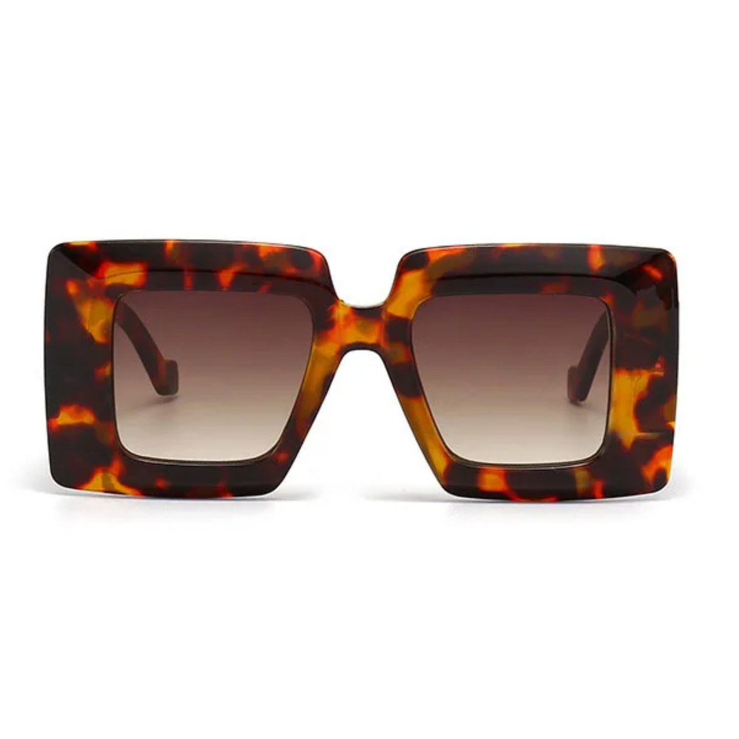 Lunettes de soleil carrées vintage surdimensionnées