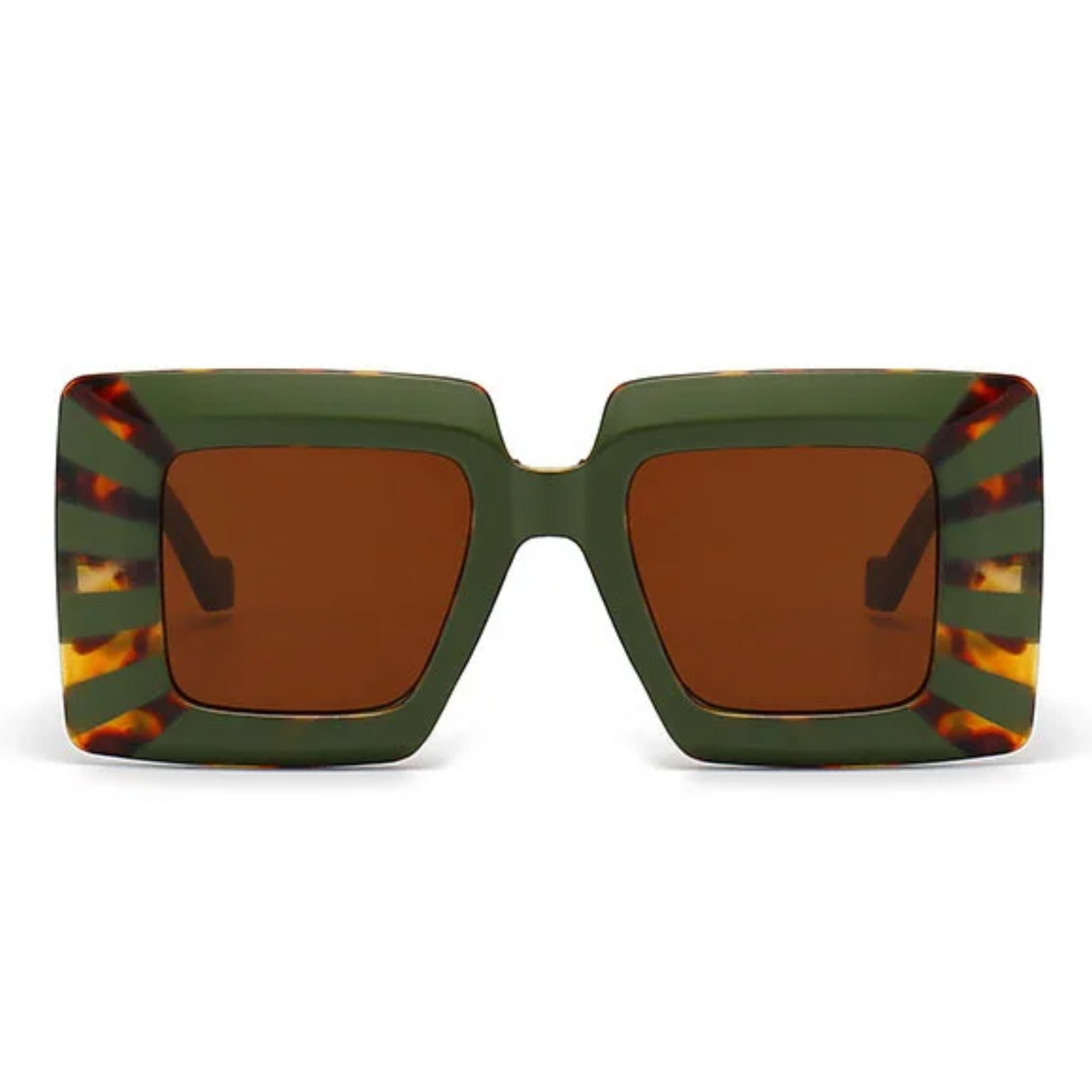 Lunettes de soleil carrées vintage surdimensionnées