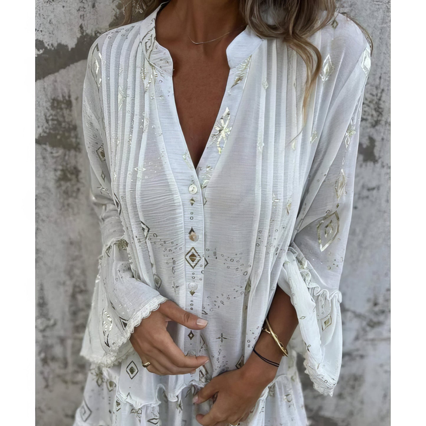 Mara - mini robe à manches longues à la mode