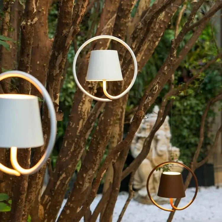Lampe suspendue LED rechargeable – Design moderne pour l'intérieur et l'extérieur
