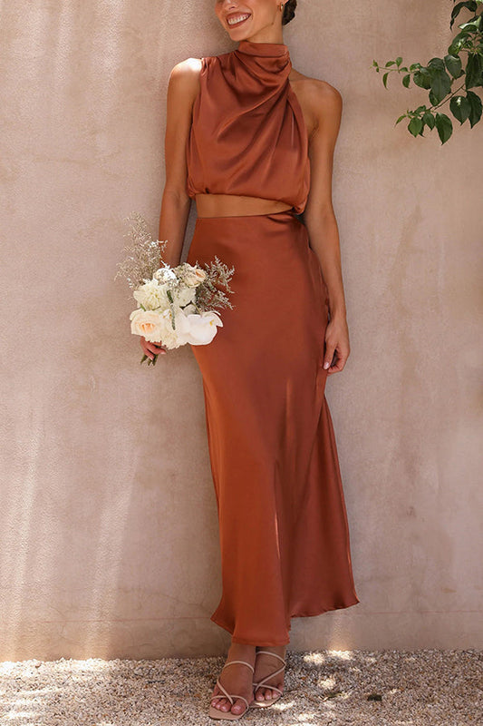 Nicolette | Ensemble de jupe maxi élégante