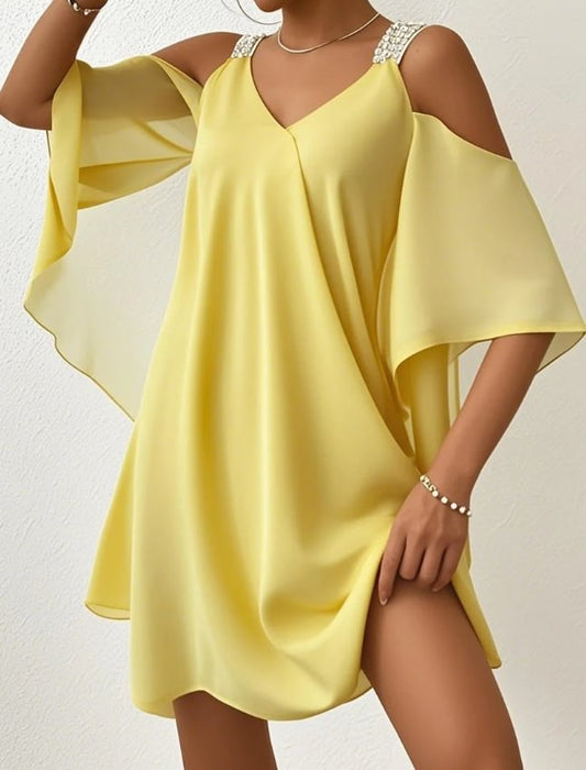 Robe Longue Élégante en Mousseline – Femme – Isalina