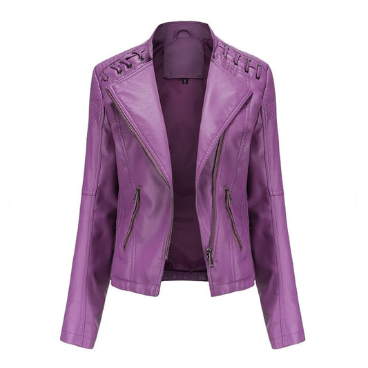 Variant image for Veste en Cuir Femme | Blouson Automne Hiver | Marie-15