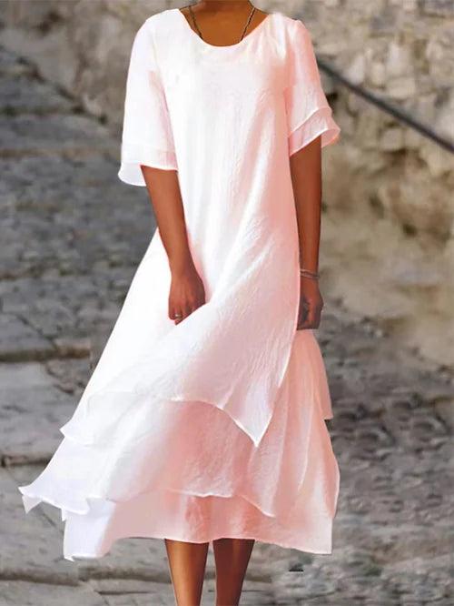 Coton et lin double couche