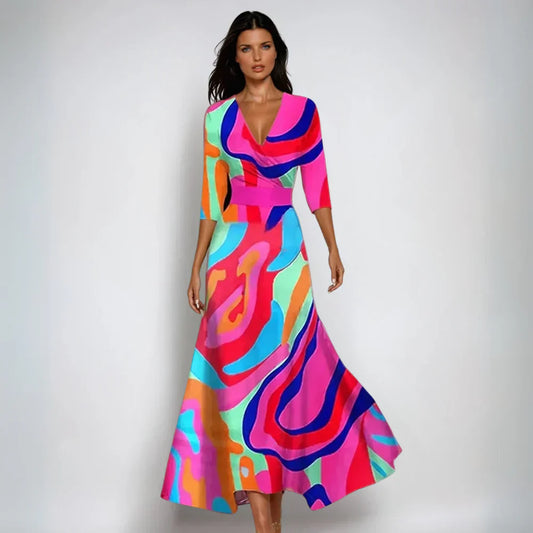 Robe Élise – Femme – Élégance Florale