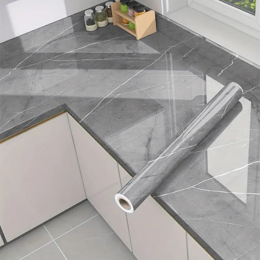 Film autocollant effet marbre imperméable – Protection de luxe pour vos surfaces