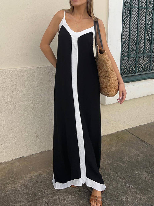 Maxine - robe maxi sans manches douces