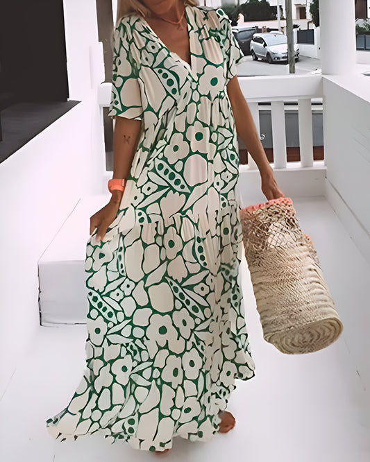 Charlotte - robe midi imprimée