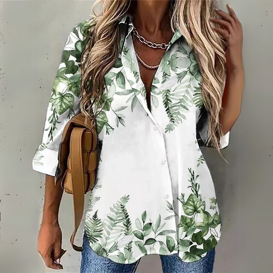 Seraphina™ – Blouse Élégance Florale Sans Effort