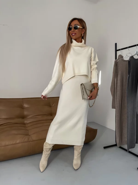 Bijou - Ensemble Robe Midi À Col Roulé