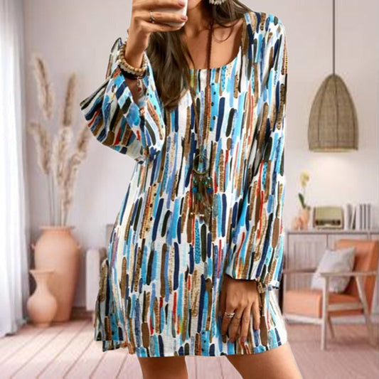 Robe Décontractée Imprimée – Femme – Liora