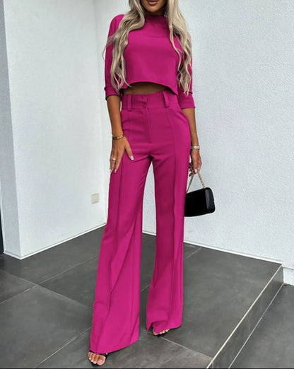Élise - Ensemble 2 Pièces Haut Et Pantalon