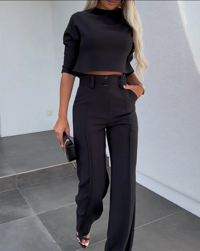 Élise - Ensemble 2 Pièces Haut Et Pantalon