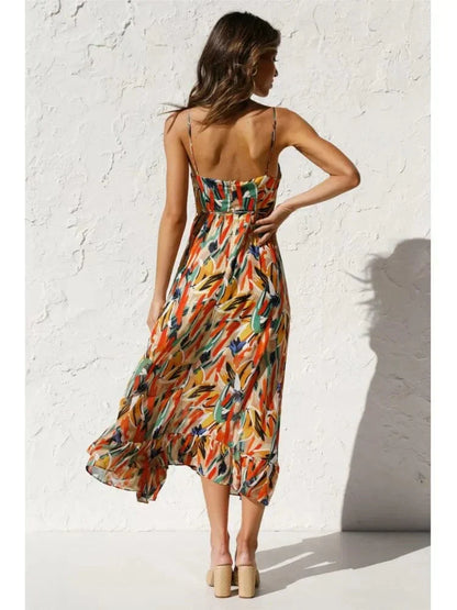 Robe Midi Colorée en Polyester - Femme - Alenya