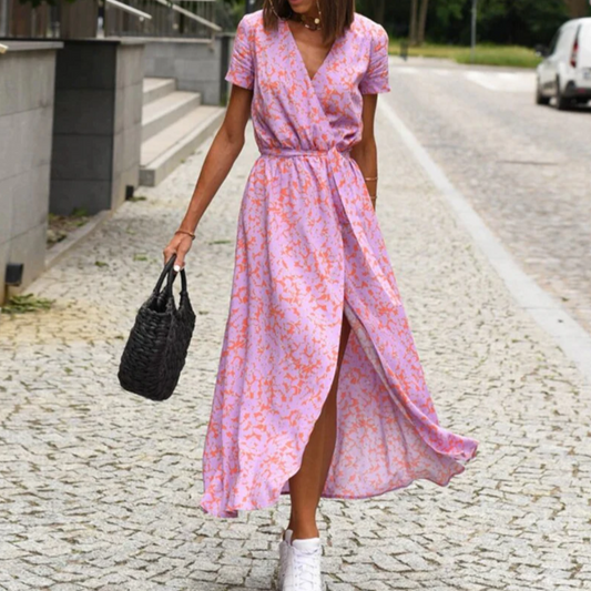 Anna - Robe à imprimé floral printemps/été