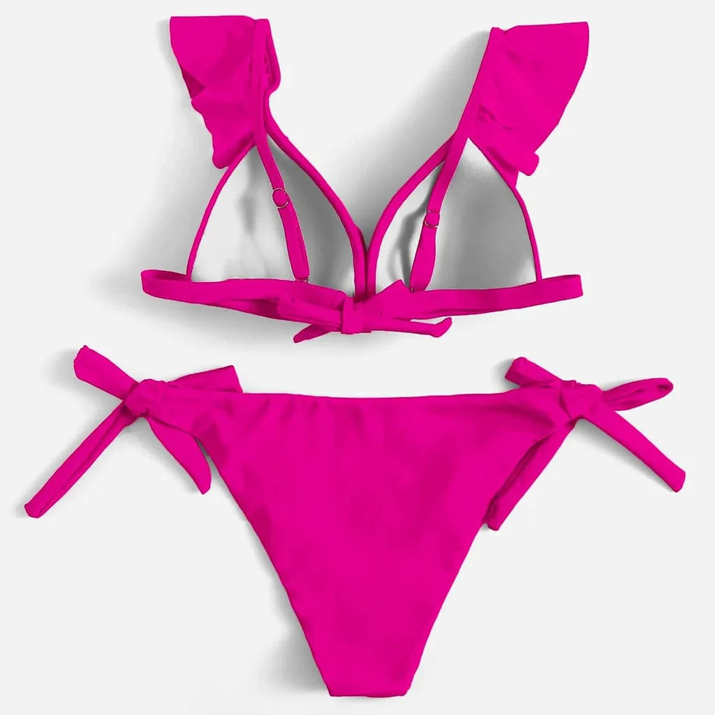 Bikinis Taille Haute Volants