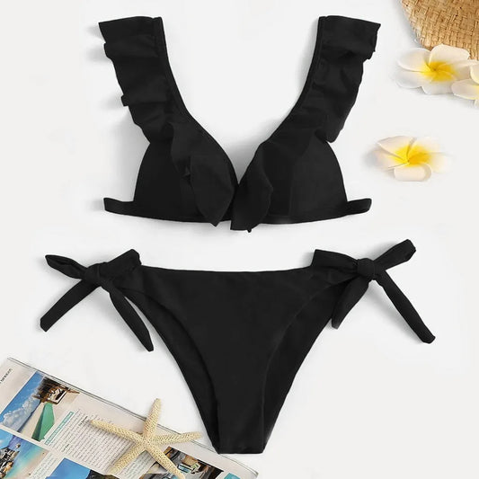 Bikinis Taille Haute Volants