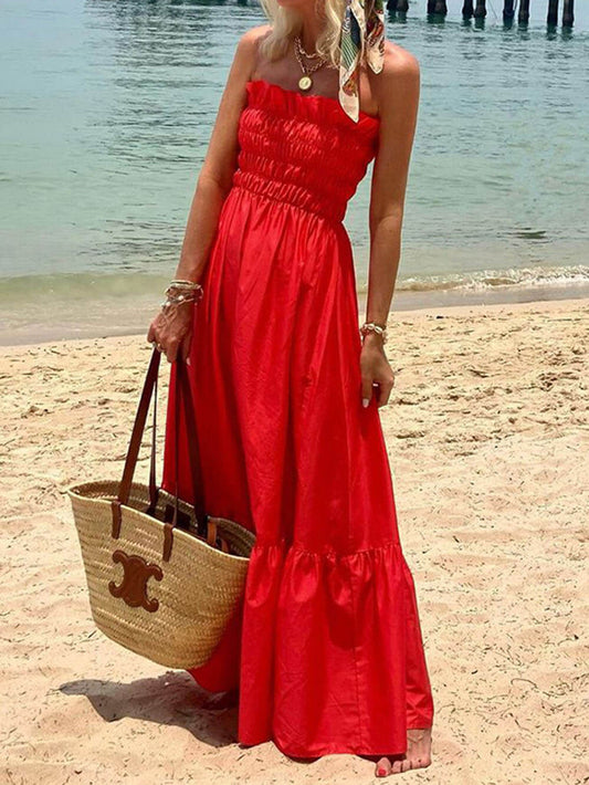 Deborah - Charmante robe maxi sans bretelles