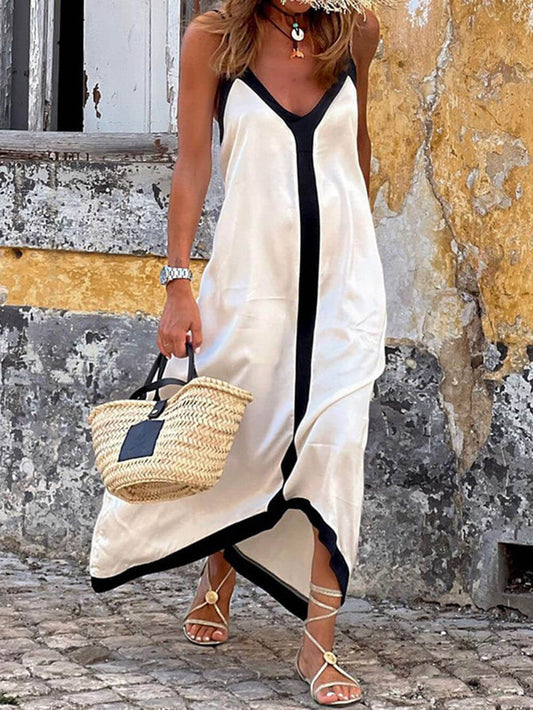 Maxine - robe maxi sans manches douces