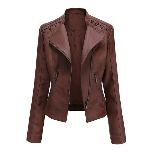 Variant image for Veste en Cuir Femme | Blouson Automne Hiver | Marie-1