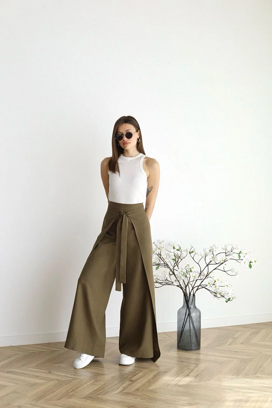 Variant image for Pantalon Fluide Femme | Pantalon Printemps-Été Femme | Sophie-7